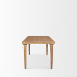 Suvan 72L Light Brown Rectangular Oak Wood Dining Table from Mercana - Luna Furniture