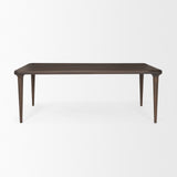 Suvan 84L Medium Dark Brown Rectangular Wood Dining Table from Mercana - Luna Furniture
