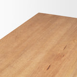 Suke Rectangular Natural Wood Trestle Dining Table from Mercana - Luna Furniture
