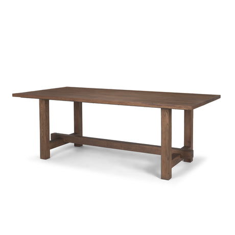 Suke 84" Medium Brown Rectangular Oak Dining Table from Mercana - Luna Furniture