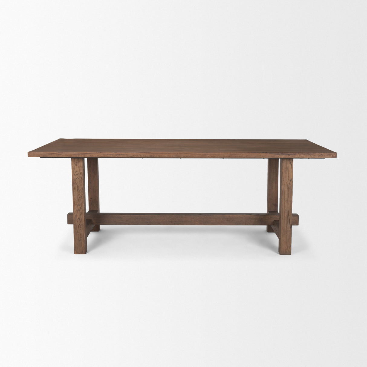 Suke 84" Medium Brown Rectangular Oak Dining Table from Mercana - Luna Furniture