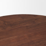 Soma 48" Red Brown Acacia Wood Round Dining Table from Mercana - Luna Furniture