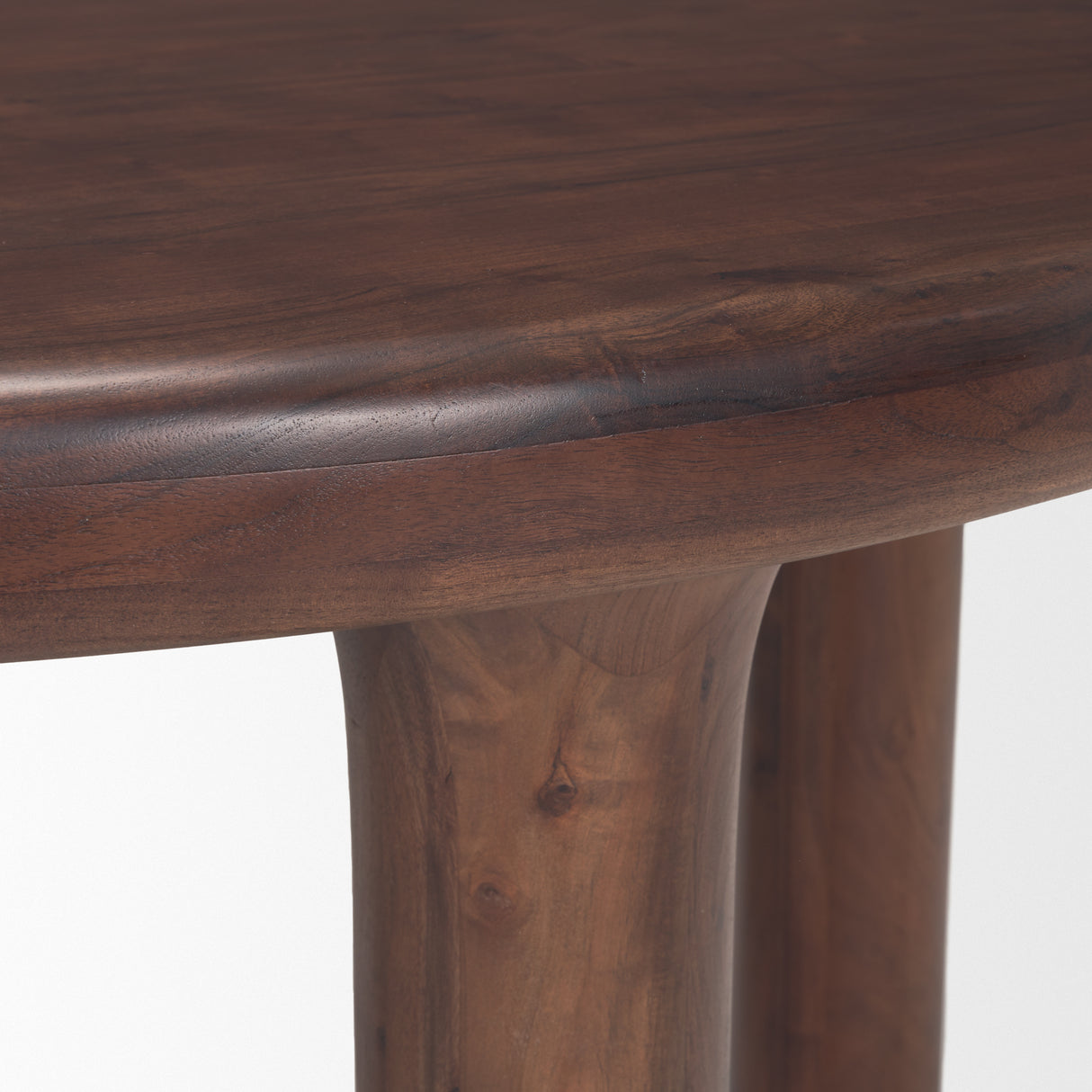 Soma 48" Red Brown Acacia Wood Round Dining Table from Mercana - Luna Furniture