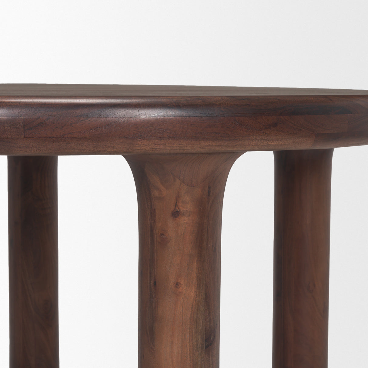 Soma 48" Red Brown Acacia Wood Round Dining Table from Mercana - Luna Furniture