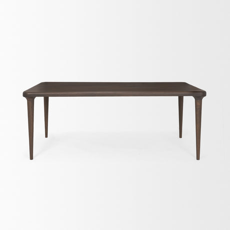 Suvan 72L Medium-Dark Brown Rectangular Wood Dining Table from Mercana - Luna Furniture