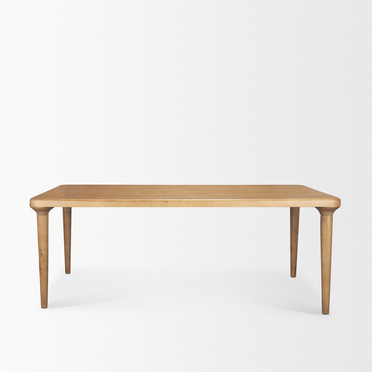 Suvan 84L Light Brown Rectangular Oak Wood Dining Table from Mercana - Luna Furniture