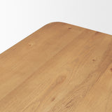 Suvan 84L Light Brown Rectangular Oak Wood Dining Table from Mercana - Luna Furniture