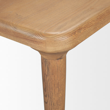 Suvan 84L Light Brown Rectangular Oak Wood Dining Table from Mercana - Luna Furniture