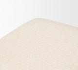 Shae Brown Wood w/ Oatmeal Fabric Bench from Mercana - Luna Furniture