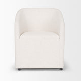 Sondra Oatmeal Performance Fabric Upholstered Club Dining Chair from Mercana - Luna Furniture