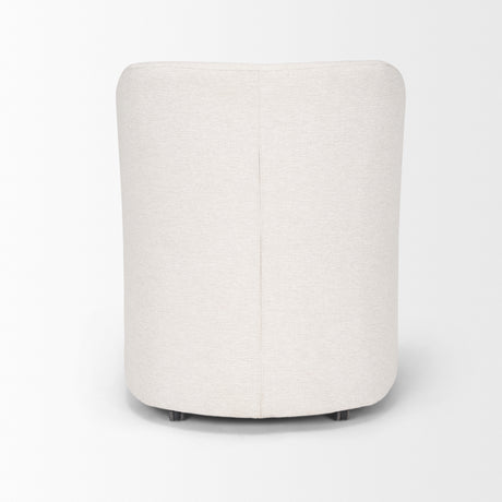 Sondra Oatmeal Performance Fabric Upholstered Club Dining Chair from Mercana - Luna Furniture