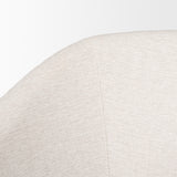 Sondra Oatmeal Performance Fabric Upholstered Club Dining Chair from Mercana - Luna Furniture