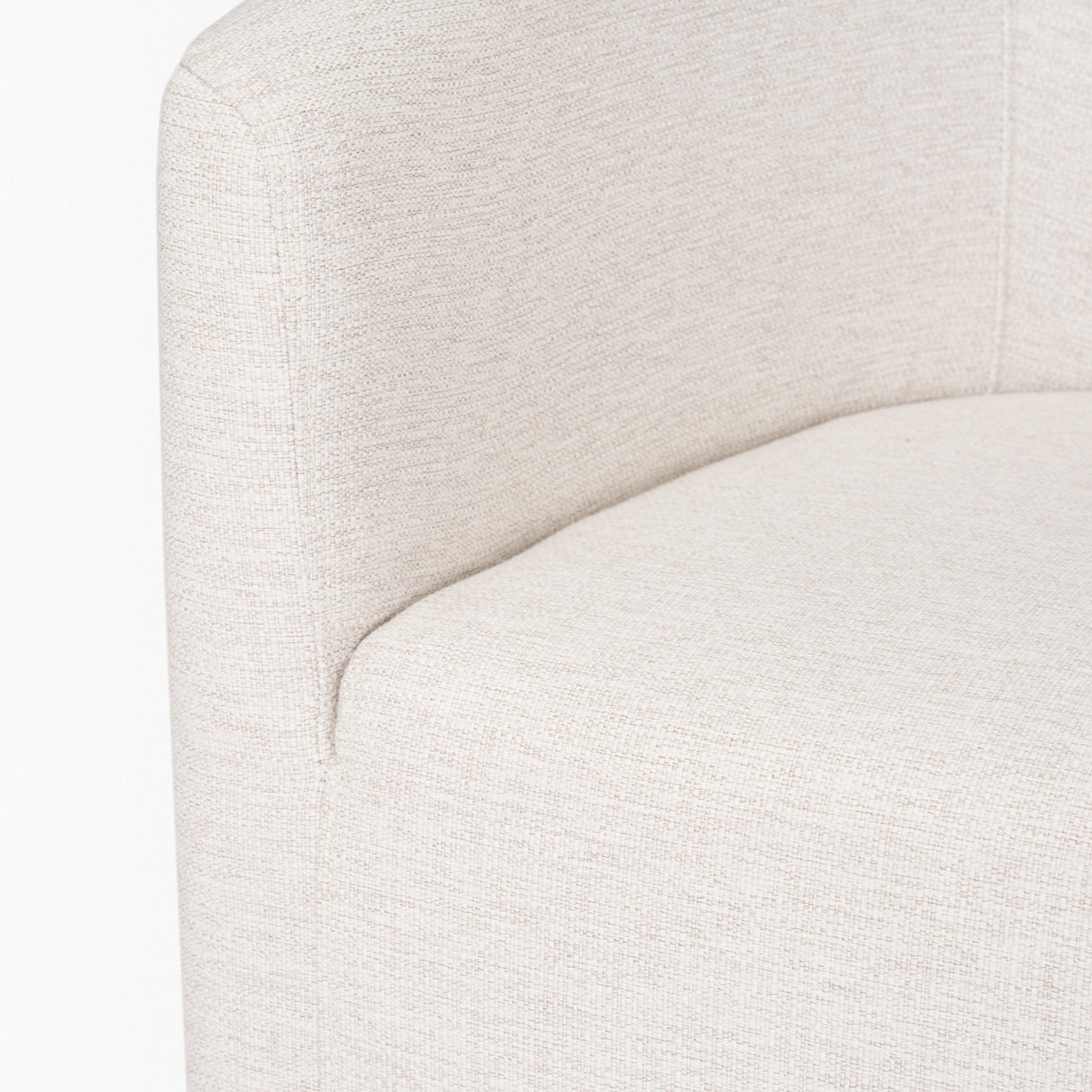 Sondra Oatmeal Performance Fabric Upholstered Club Dining Chair from Mercana - Luna Furniture