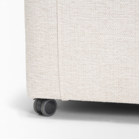 Sondra Oatmeal Performance Fabric Upholstered Club Dining Chair from Mercana - Luna Furniture