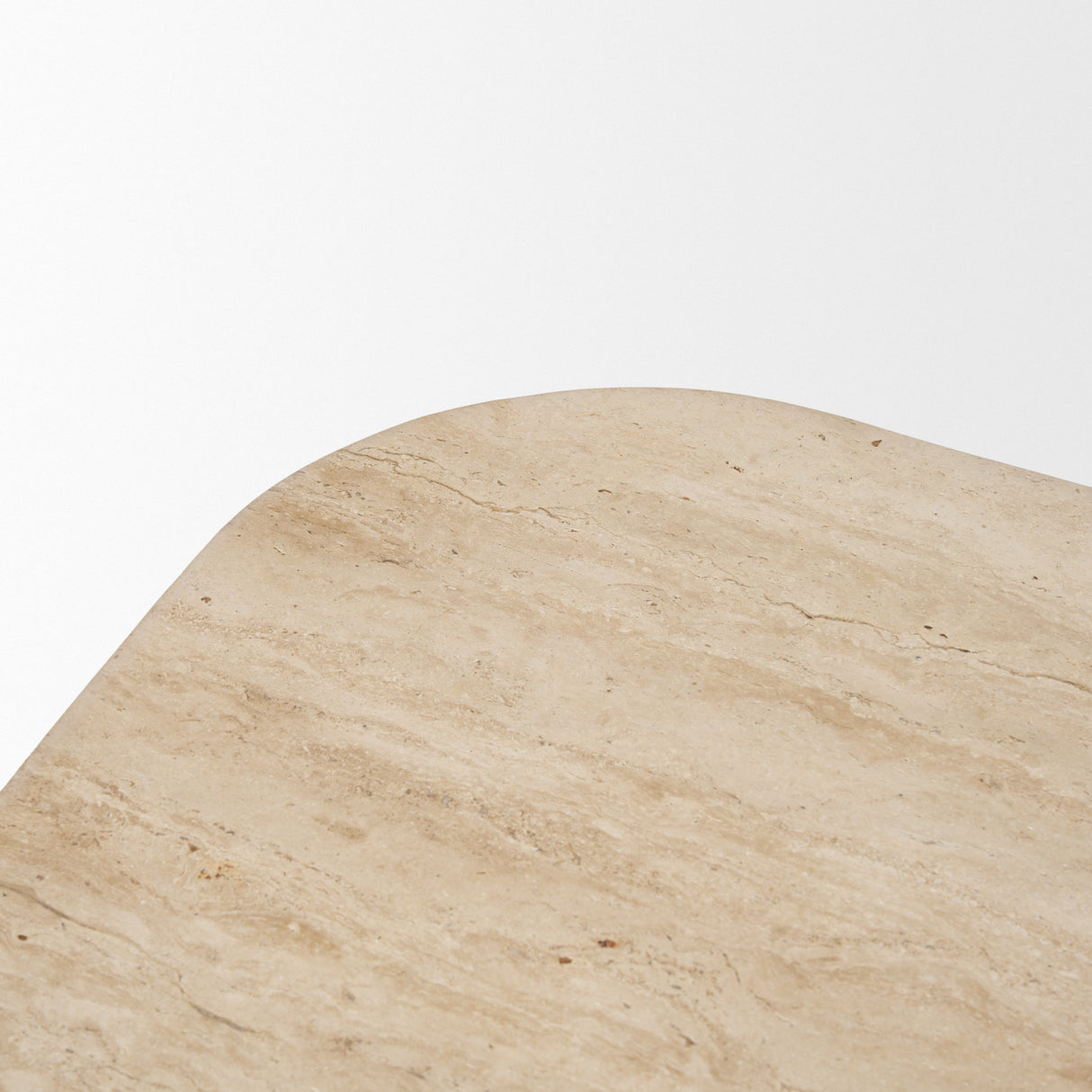 Symona Travertine and Mango Wood Rectangle Coffee Table from Mercana - Luna Furniture