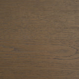 Sina Brown Oak Wood w/ Natural Rattan 2 Door Curio Cabinet from Mercana - Luna Furniture