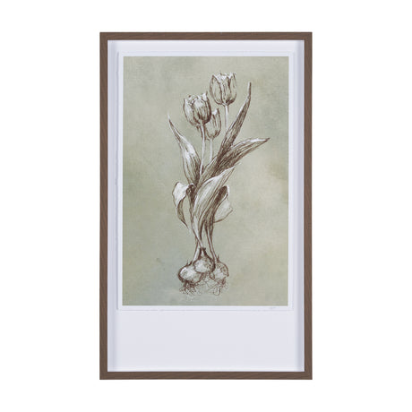 Botanical Sketch I (green) by Mercana Studio Hand Embellished Framed Art Print Matted under Glass from Mercana - Luna Furniture