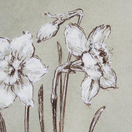 Botanical Sketch IV (green) by Mercana Studio Hand Embellished Framed Art Print Matted under Glass from Mercana - Luna Furniture