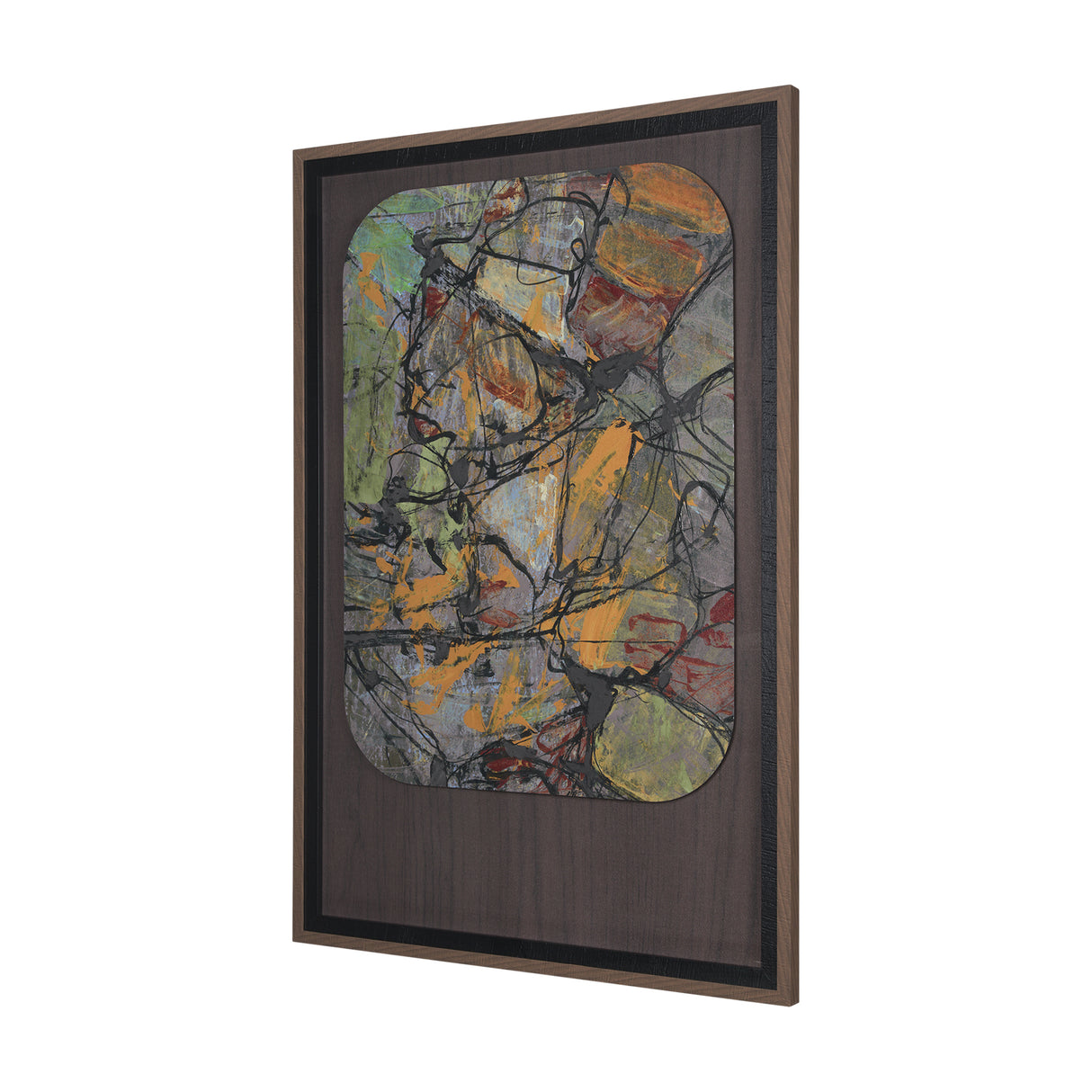 Happenings II by Mercana Studio a Hand Embellished Textured Framed Art Print Matted under Glass from Mercana - Luna Furniture