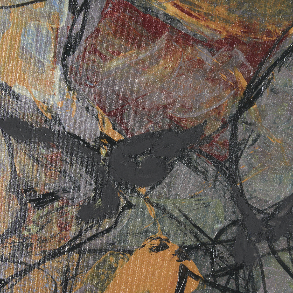 Happenings II by Mercana Studio a Hand Embellished Textured Framed Art Print Matted under Glass from Mercana - Luna Furniture