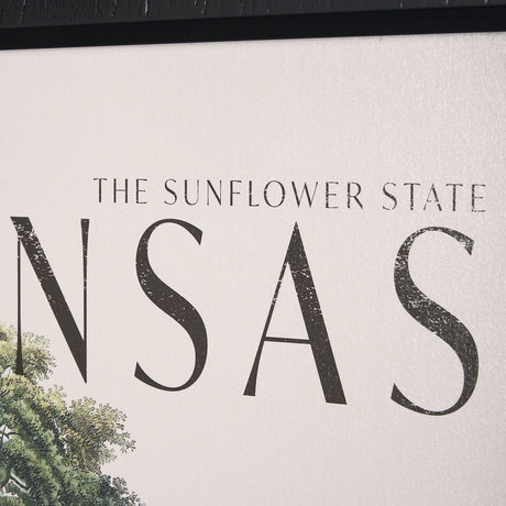 Travel Guide - Kansas by Vintage Collection a Hand Embellished Textured Framed Art Print from Mercana - Luna Furniture