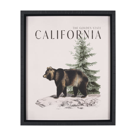 Travel Guide - California by Vintage Collection a Hand Embellished Textured Framed Art Print from Mercana - Luna Furniture