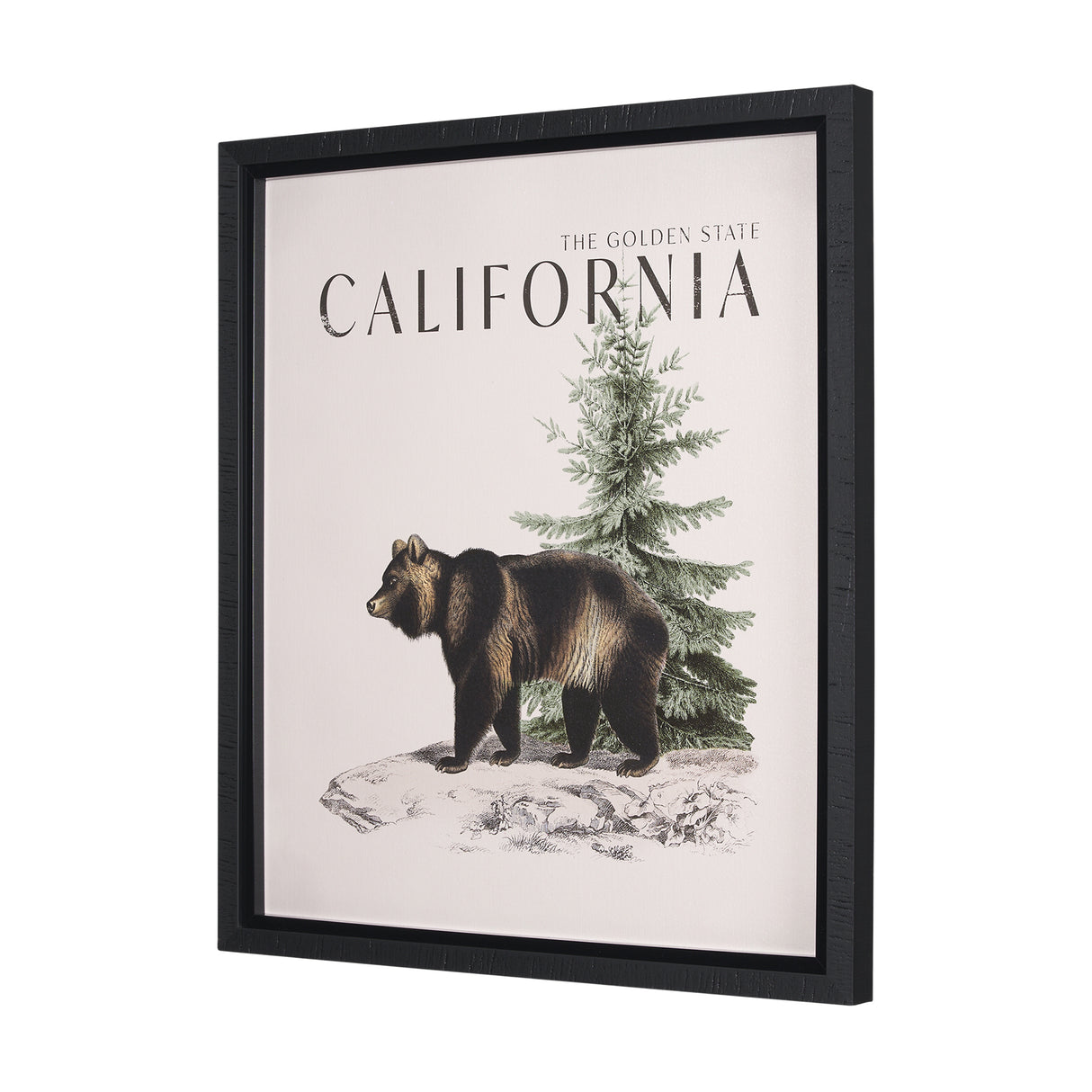 Travel Guide - California by Vintage Collection a Hand Embellished Textured Framed Art Print from Mercana - Luna Furniture