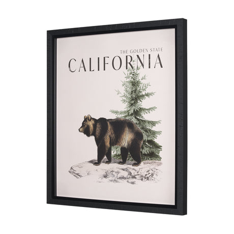 Travel Guide - California by Vintage Collection a Hand Embellished Textured Framed Art Print from Mercana - Luna Furniture