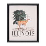 Travel Guide - Illinois by Vintage Collection a Hand Embellished Textured Framed Art Print from Mercana - Luna Furniture