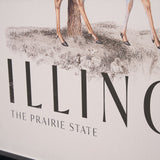 Travel Guide - Illinois by Vintage Collection a Hand Embellished Textured Framed Art Print from Mercana - Luna Furniture