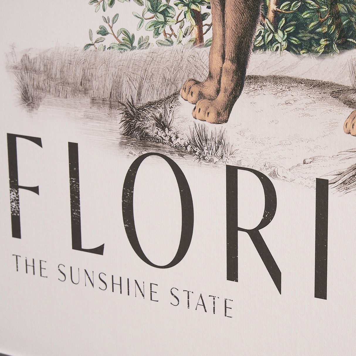 Travel Guide - Florida by Vintage Collection a Hand Embellished Textured Framed Art Print from Mercana - Luna Furniture