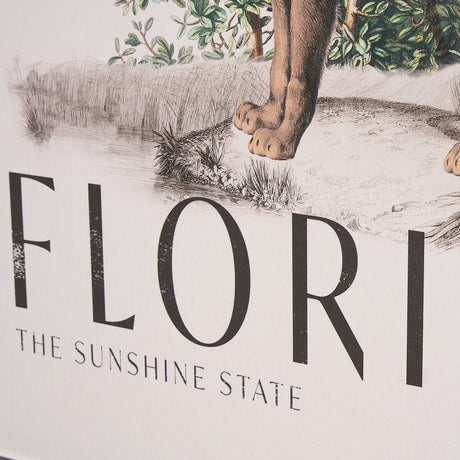 Travel Guide - Florida by Vintage Collection a Hand Embellished Textured Framed Art Print from Mercana - Luna Furniture