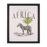 Travel Guide - Africa by Vintage Collection a Hand Embellished Textured Framed Art Print from Mercana - Luna Furniture