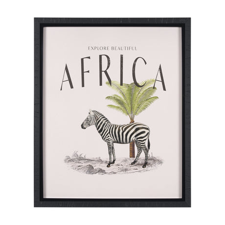 Travel Guide - Africa by Vintage Collection a Hand Embellished Textured Framed Art Print from Mercana - Luna Furniture