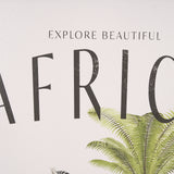 Travel Guide - Africa by Vintage Collection a Hand Embellished Textured Framed Art Print from Mercana - Luna Furniture
