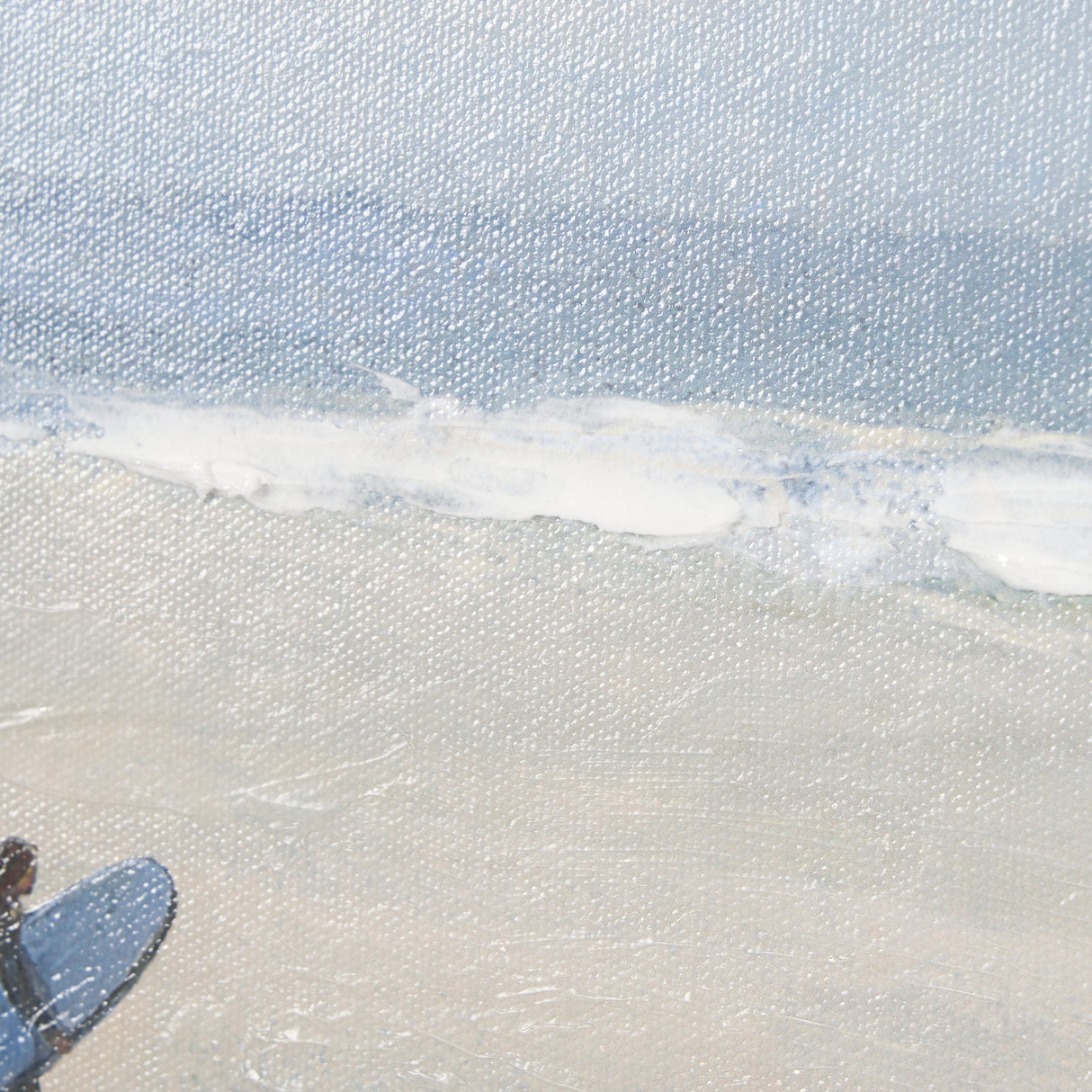 Surfers and The Sea II by Mercana Studio a Hand Embellished Textured Framed Art Print from Mercana - Luna Furniture