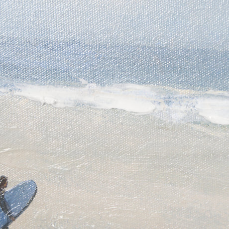 Surfers and The Sea II by Mercana Studio a Hand Embellished Textured Framed Art Print from Mercana - Luna Furniture