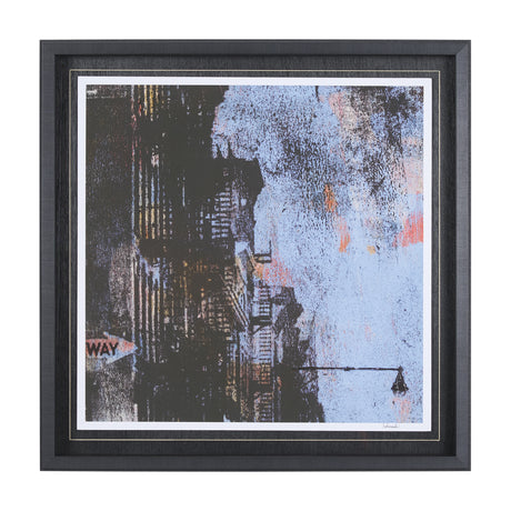 City Vibe I by Mercana Studio a Hand Embellished Textured Framed Art Print Matted under Glass from Mercana - Luna Furniture
