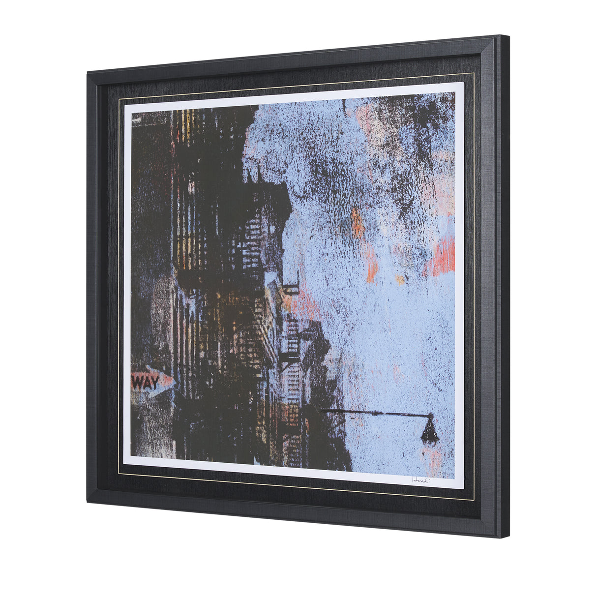 City Vibe I by Mercana Studio a Hand Embellished Textured Framed Art Print Matted under Glass from Mercana - Luna Furniture