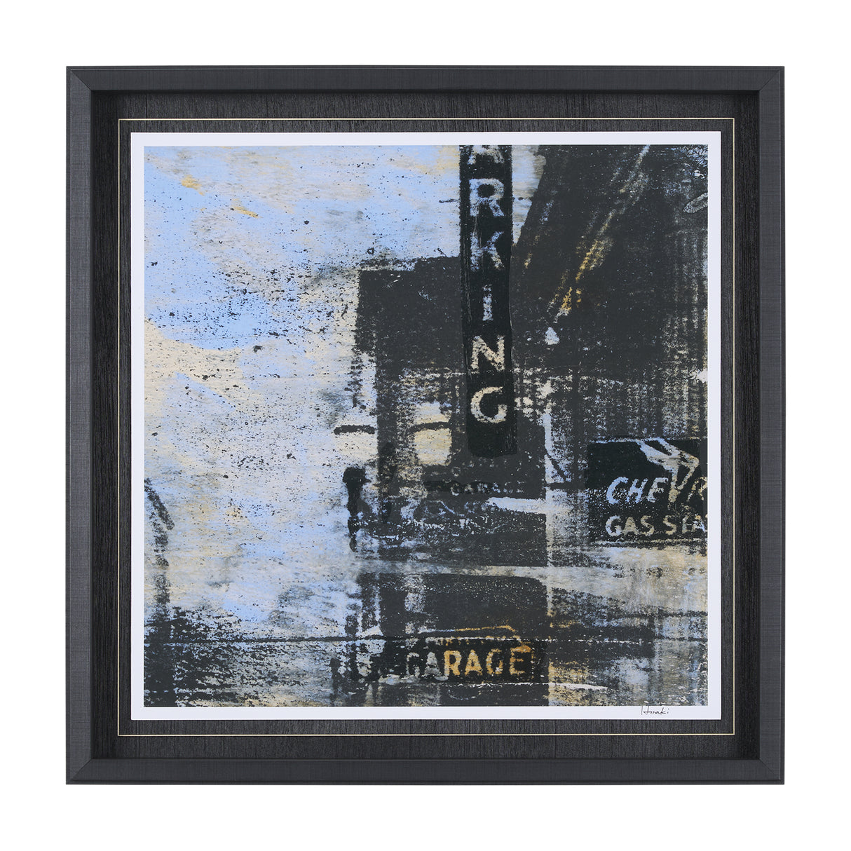 City Vibe II by Mercana Studio a Hand Embellished Textured Framed Art Print Matted under Glass from Mercana - Luna Furniture
