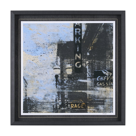 City Vibe II by Mercana Studio a Hand Embellished Textured Framed Art Print Matted under Glass from Mercana - Luna Furniture