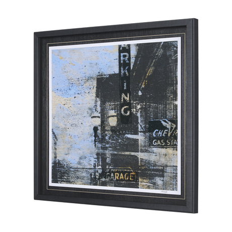 City Vibe II by Mercana Studio a Hand Embellished Textured Framed Art Print Matted under Glass from Mercana - Luna Furniture