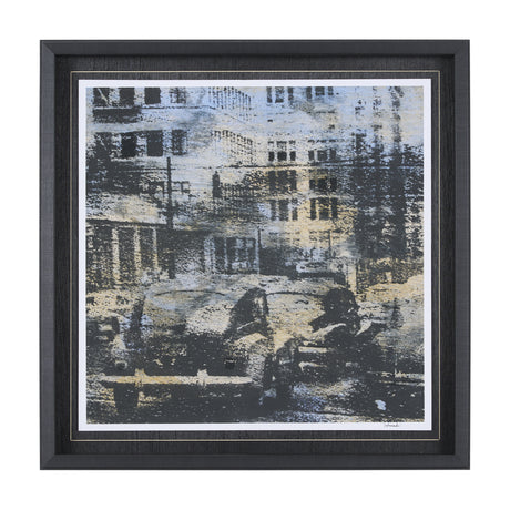 City Vibe III by Mercana Studio a Hand Embellished Textured Framed Art Print Matted under Glass from Mercana - Luna Furniture