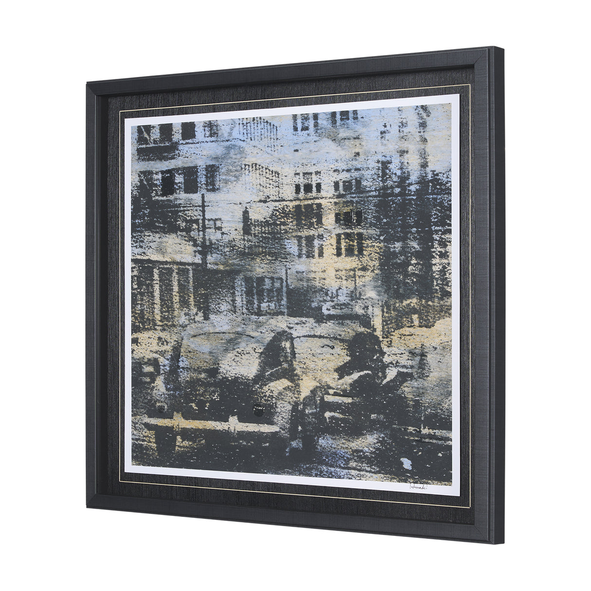 City Vibe III by Mercana Studio a Hand Embellished Textured Framed Art Print Matted under Glass from Mercana - Luna Furniture