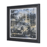 City Vibe III by Mercana Studio a Hand Embellished Textured Framed Art Print Matted under Glass from Mercana - Luna Furniture
