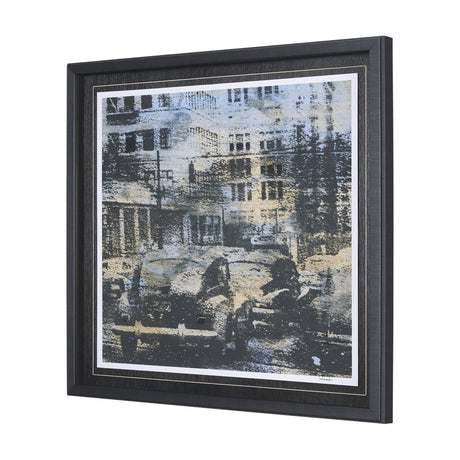 City Vibe III by Mercana Studio a Hand Embellished Textured Framed Art Print Matted under Glass from Mercana - Luna Furniture