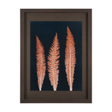 Indigo Fern 4 by Mary Margaret Briggs Hand Embellished Textured Framed Art Print Matted under Glass from Mercana - Luna Furniture
