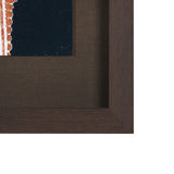 Indigo Fern 4 by Mary Margaret Briggs Hand Embellished Textured Framed Art Print Matted under Glass from Mercana - Luna Furniture
