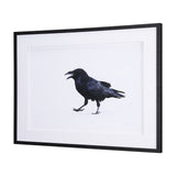 Raven Beauty by Gary Blatter a Hand Embellished Textured Framed Photo Art Print Matted under Glass from Mercana - Luna Furniture