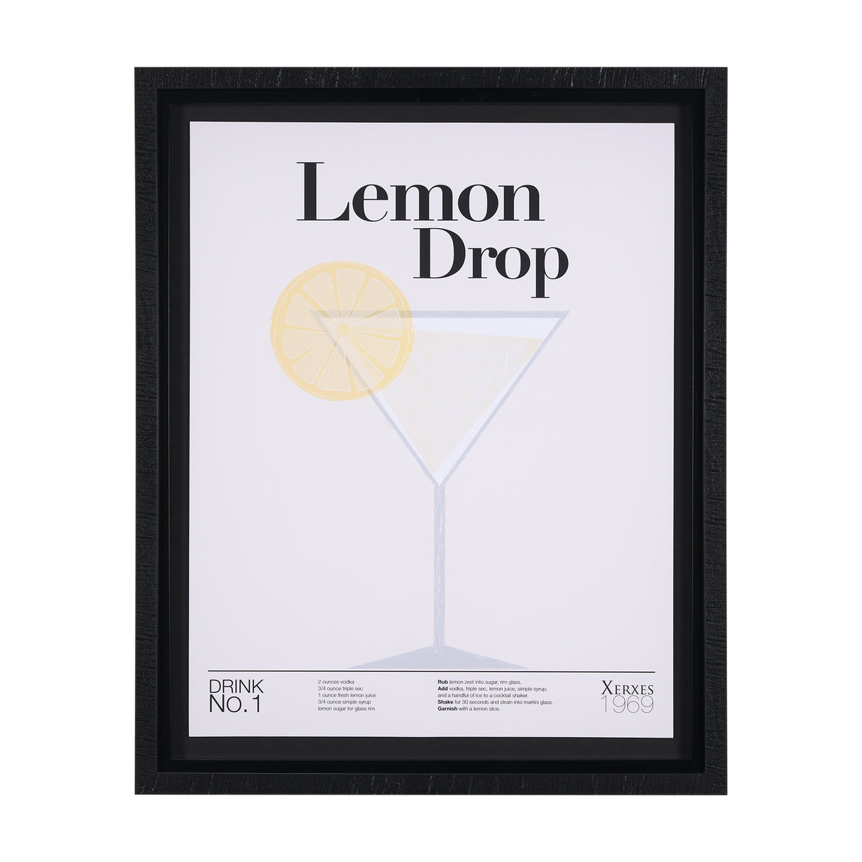 Lemon Drop by Mercana Studio a Hand Embellished Textured Framed Art Print Matted under Glass from Mercana - Luna Furniture